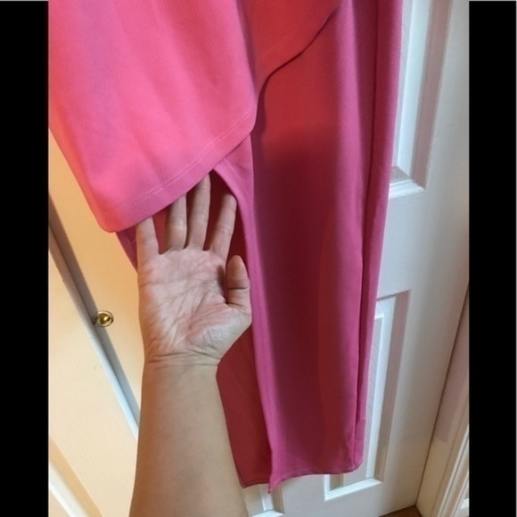 Asymmetrical pink Maxi Dress Size Small - Picture 6 of 6